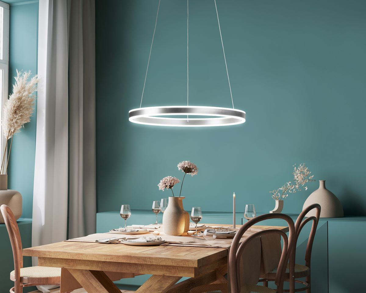Hanglamp 60 54w 8500lm CCT Dim Nikkelmat