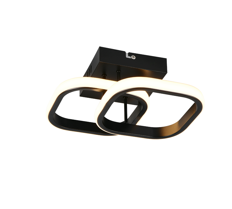 R63531932 KASIA Plafond/wandlamp 7w 800lm 3000k zwart