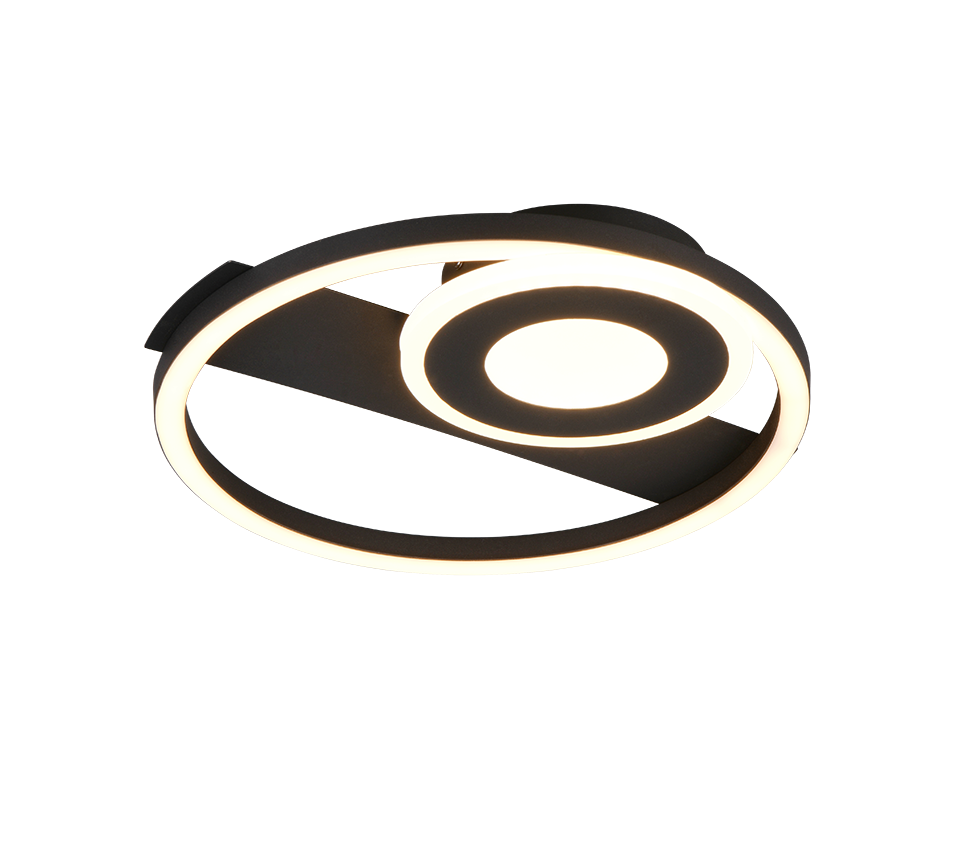 R63671132 HORUS Plafondlamp 22w 2500lm 3000k zwart