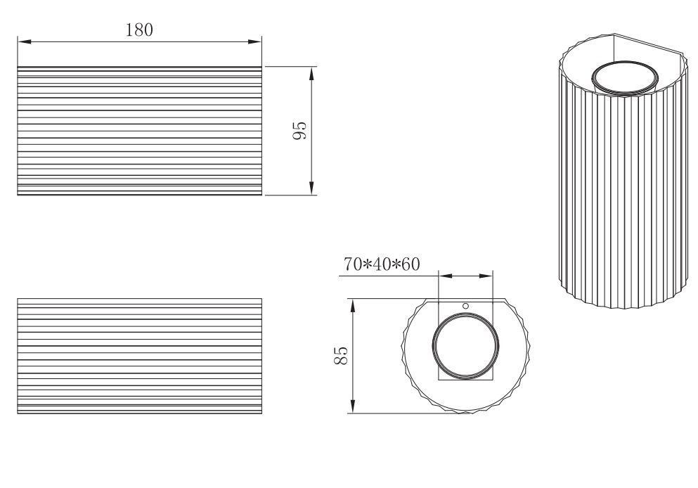 267700232 SOKA Wandamp 2xGU10 zwart