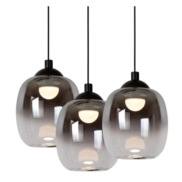 74419/25/30 TAMINO Hanglamp 5x5,6w 2500lm 3000K Zwart