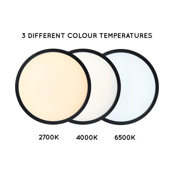 07120/22/30 CASTOR Plafondlamp 20w 2000lm RGBW zwart