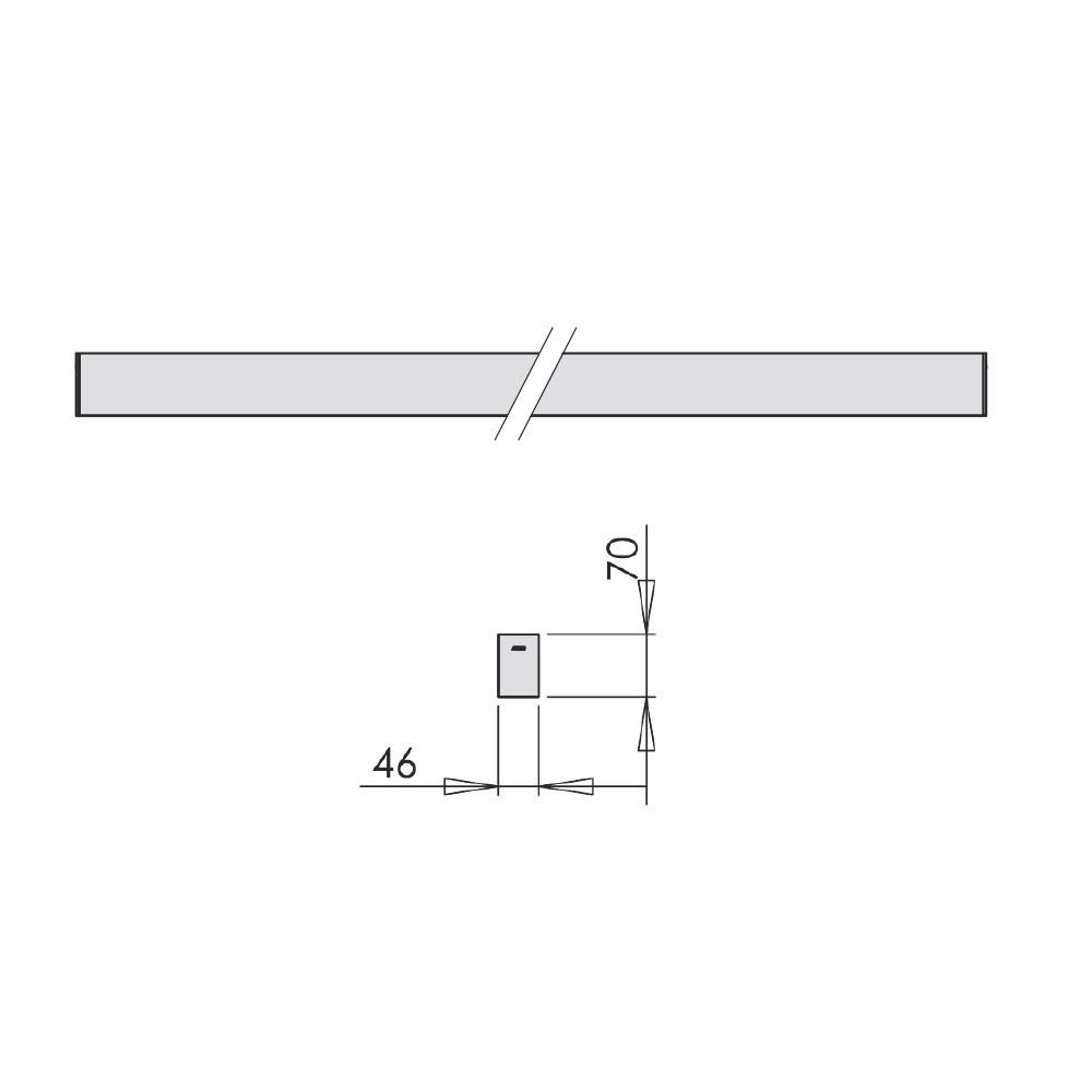 Millet Led Lichtlijn per lopende meter 23w/lm - Maatwerk