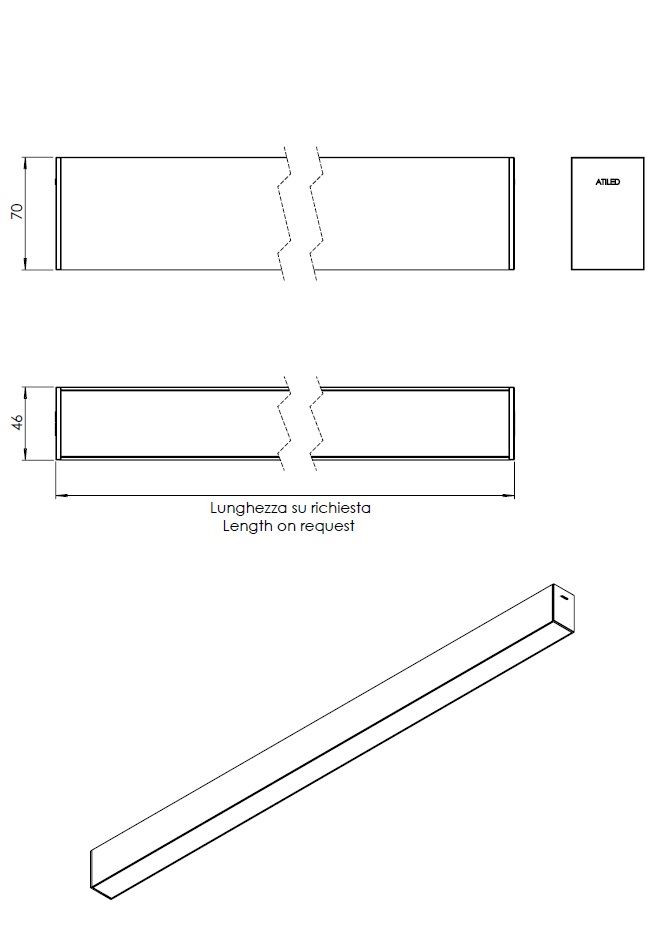 Millet Led Lichtlijn per lopende meter 23w/lm - Maatwerk