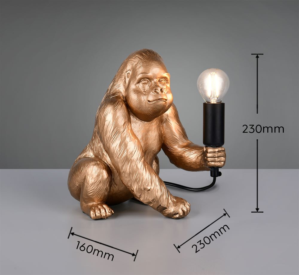 R56611079 KONG Tafellamp E14 aap goud