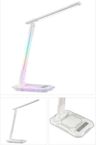G60215/05 CYBERGLOW Bureaulamp 9w 720lm CCT RGB DIM WC USB