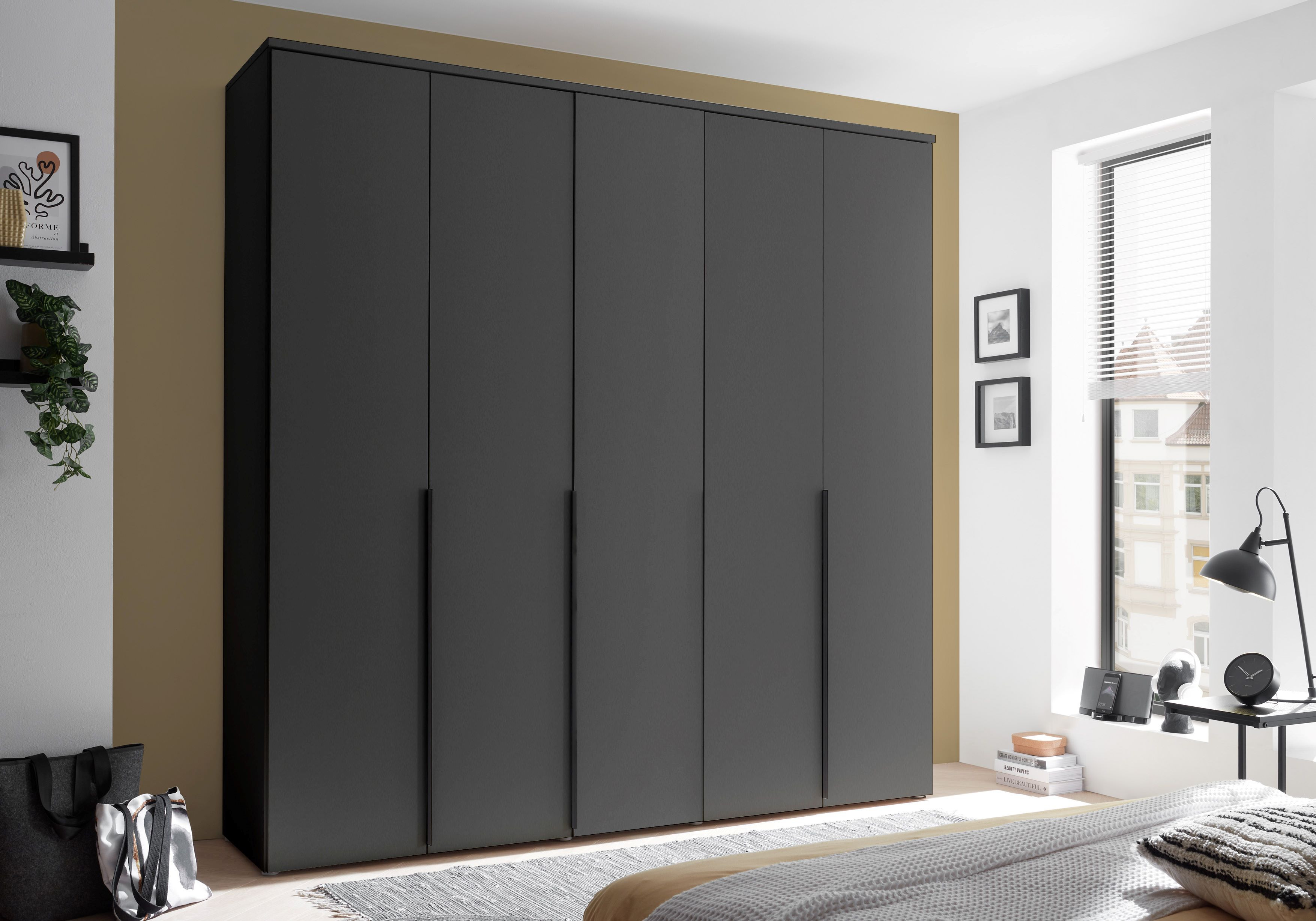 Kleerkast Katrina 5 deurs grafiet