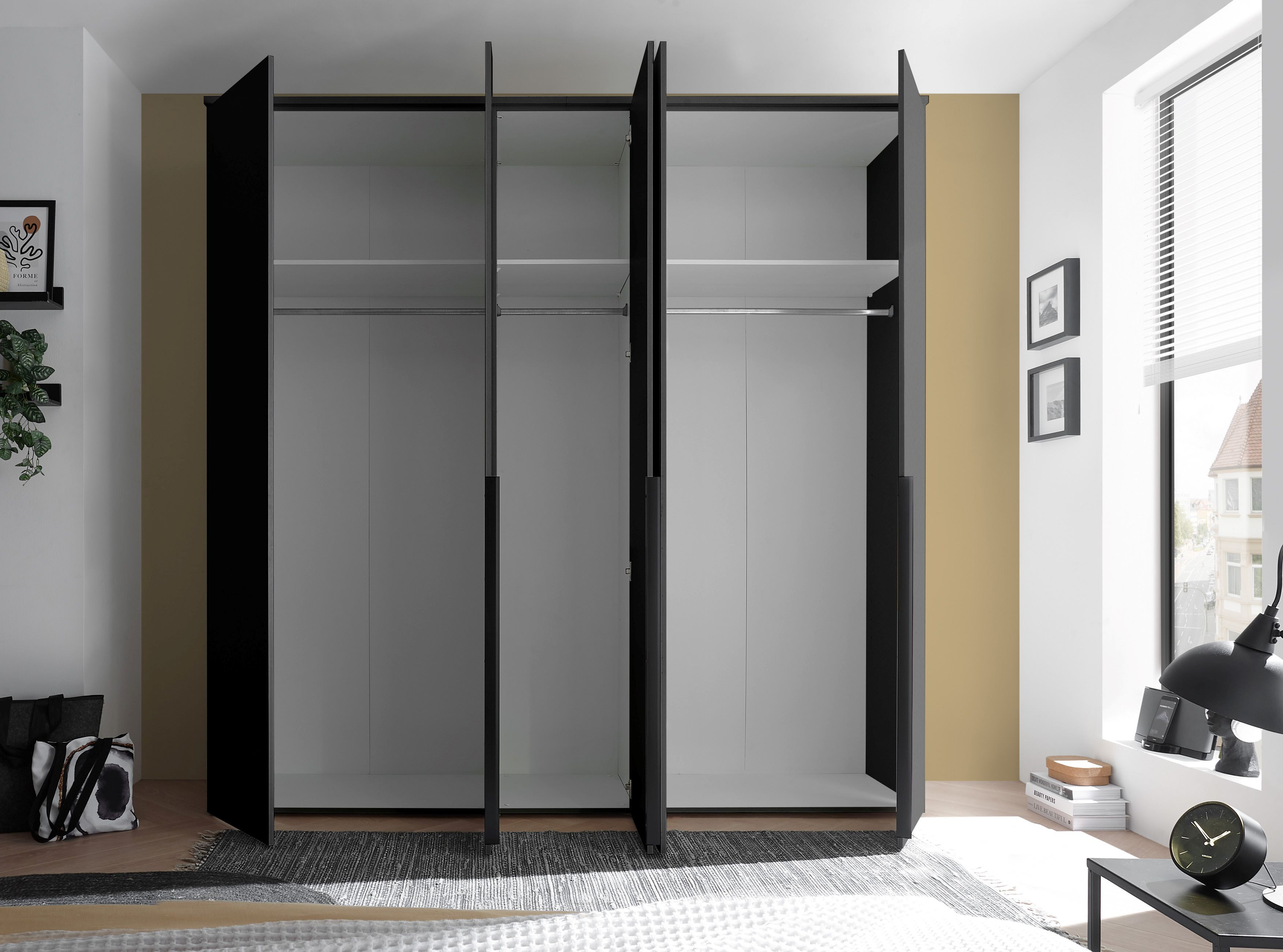 Kleerkast Katrina 5 deurs grafiet