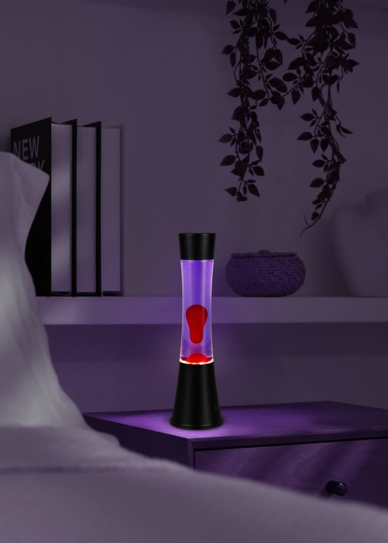 R50559192 ETNA LED Lavalamp 21w 260lm 3000k zwart rood