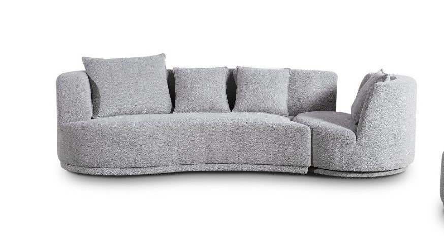 Salon Benin arm links maka zilver met draaizetel 