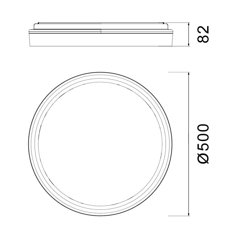 Plafondlicht 55w CCT RemCon Wit Goud