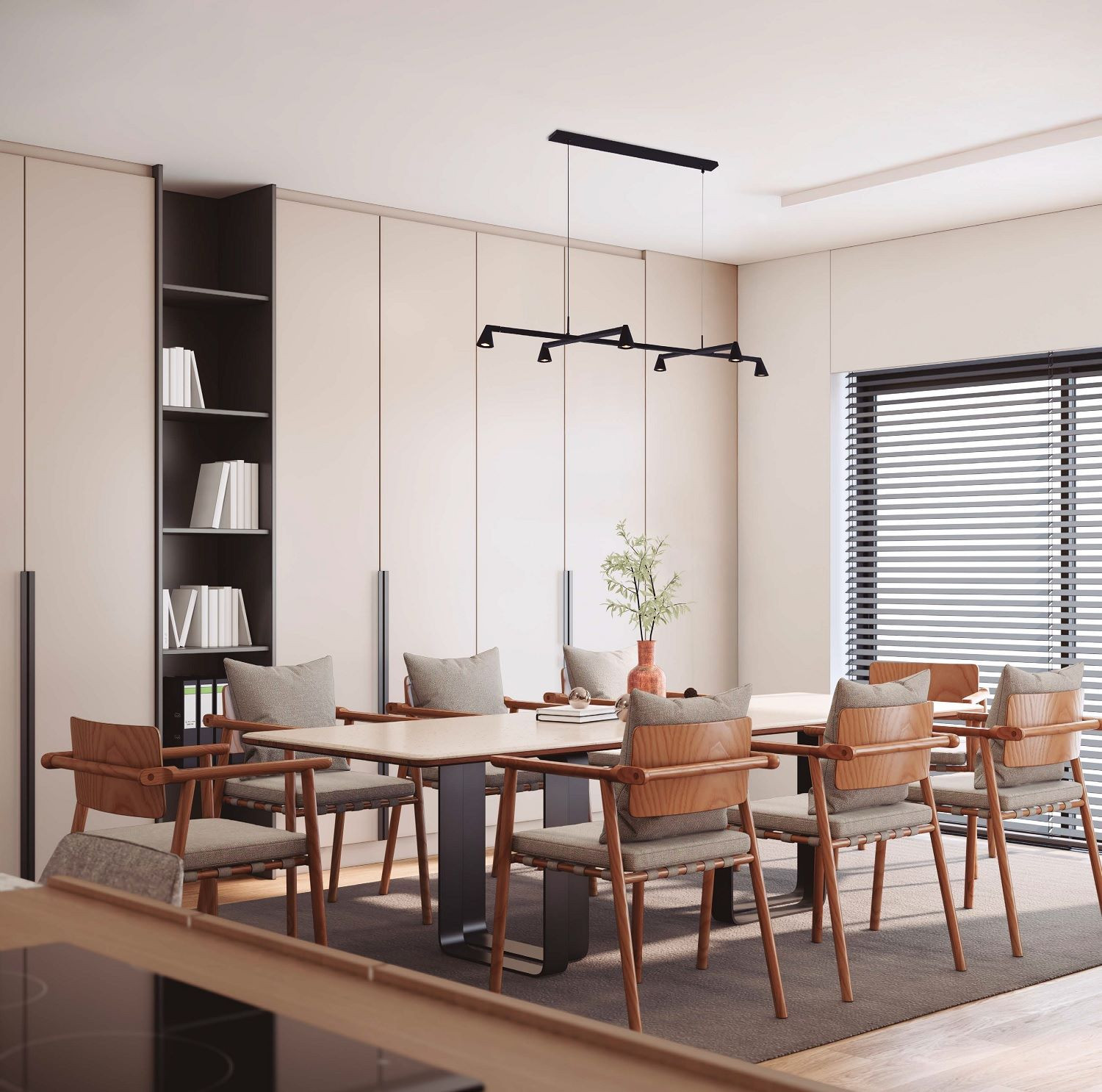 Pendel 29w 2700lm 3000k zwart