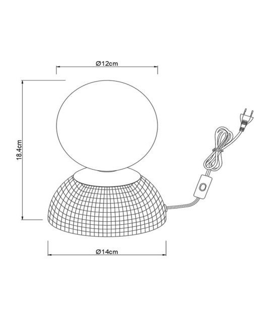 10527/01/66 GLITZER Tafellamp G9 disco rose