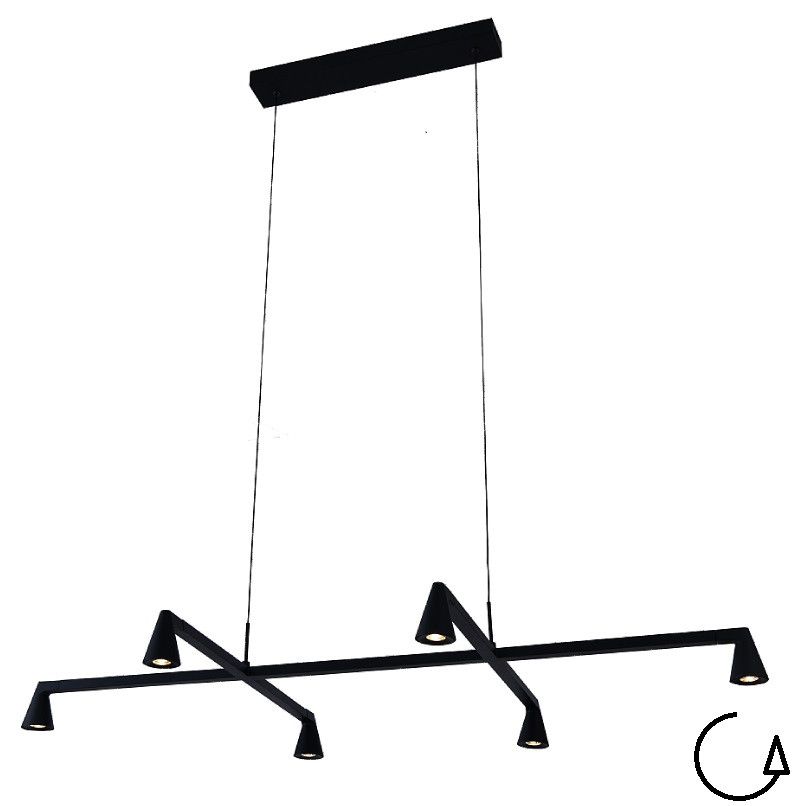 Pendel 29w 2700lm 3000k zwart