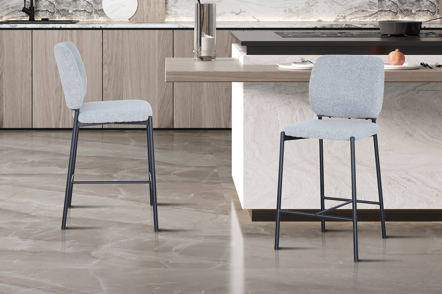 Barkruk Sophia Licht grijs