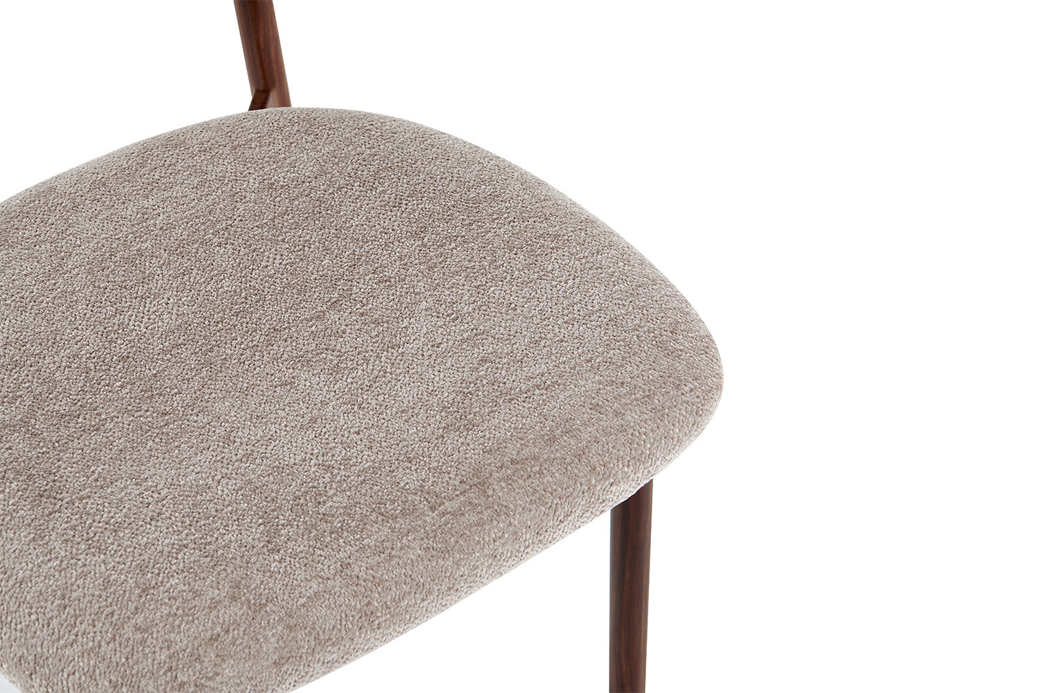 Stoel Bahia walnoot stof zand