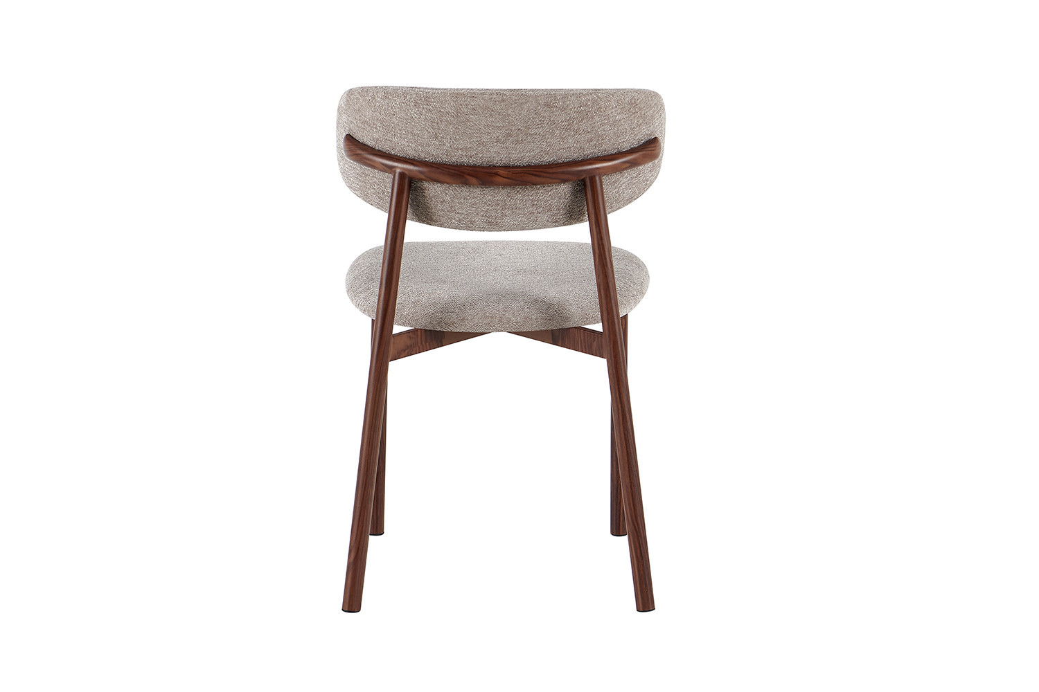 Stoel Bahia walnoot stof zand