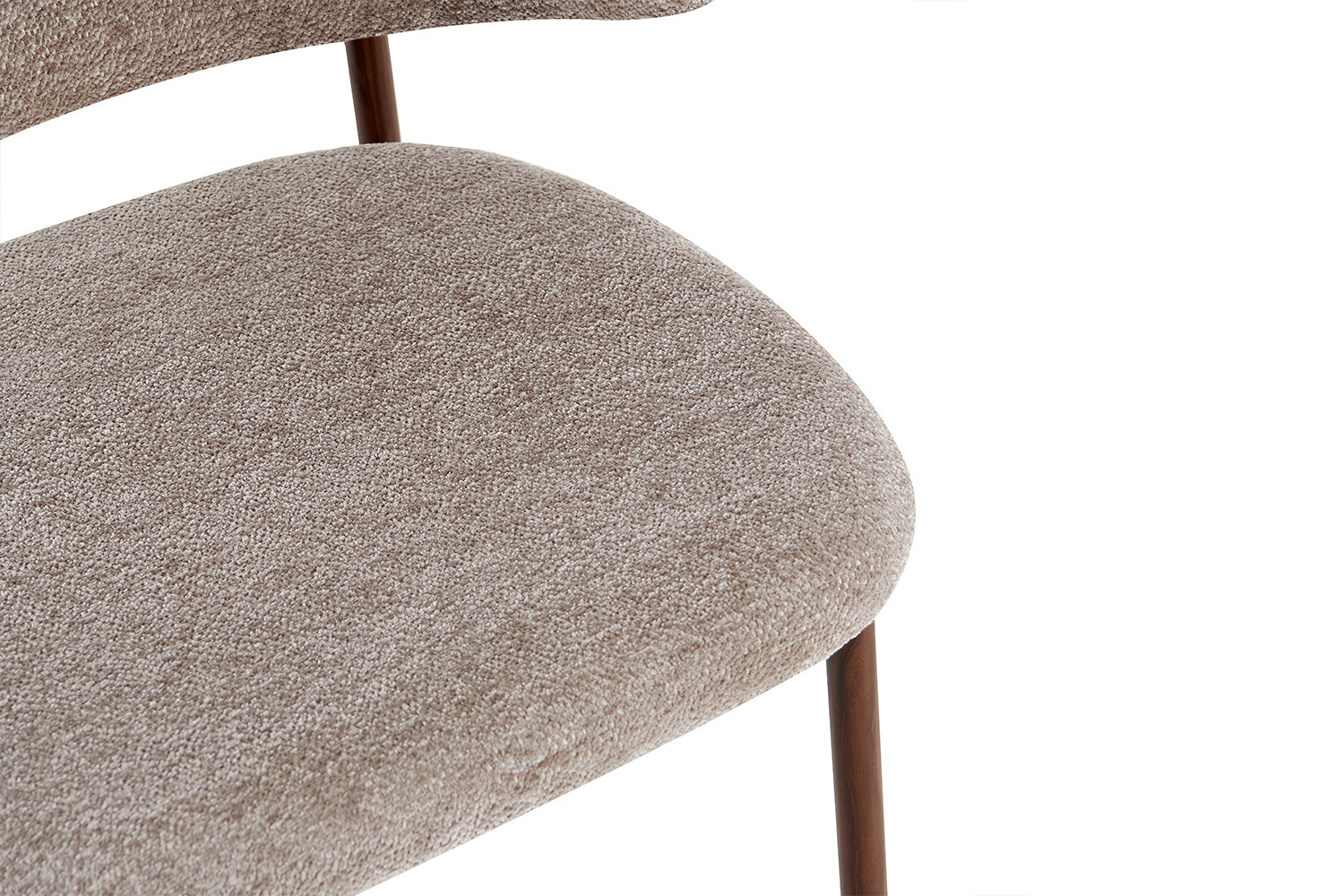 Counterstoel Bahia walnoot stof zand