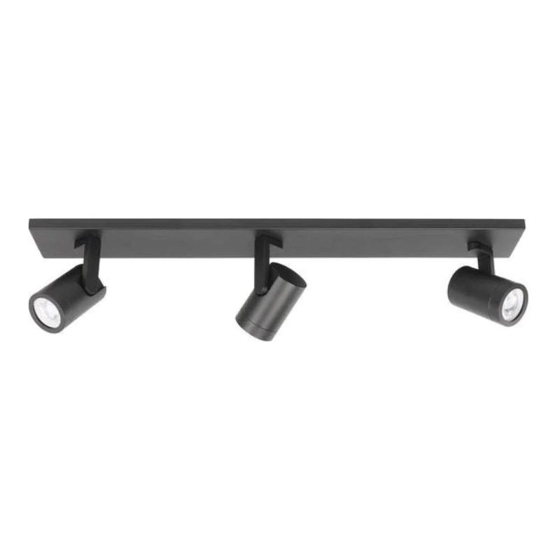 Spot balk 3xGU10 zwart