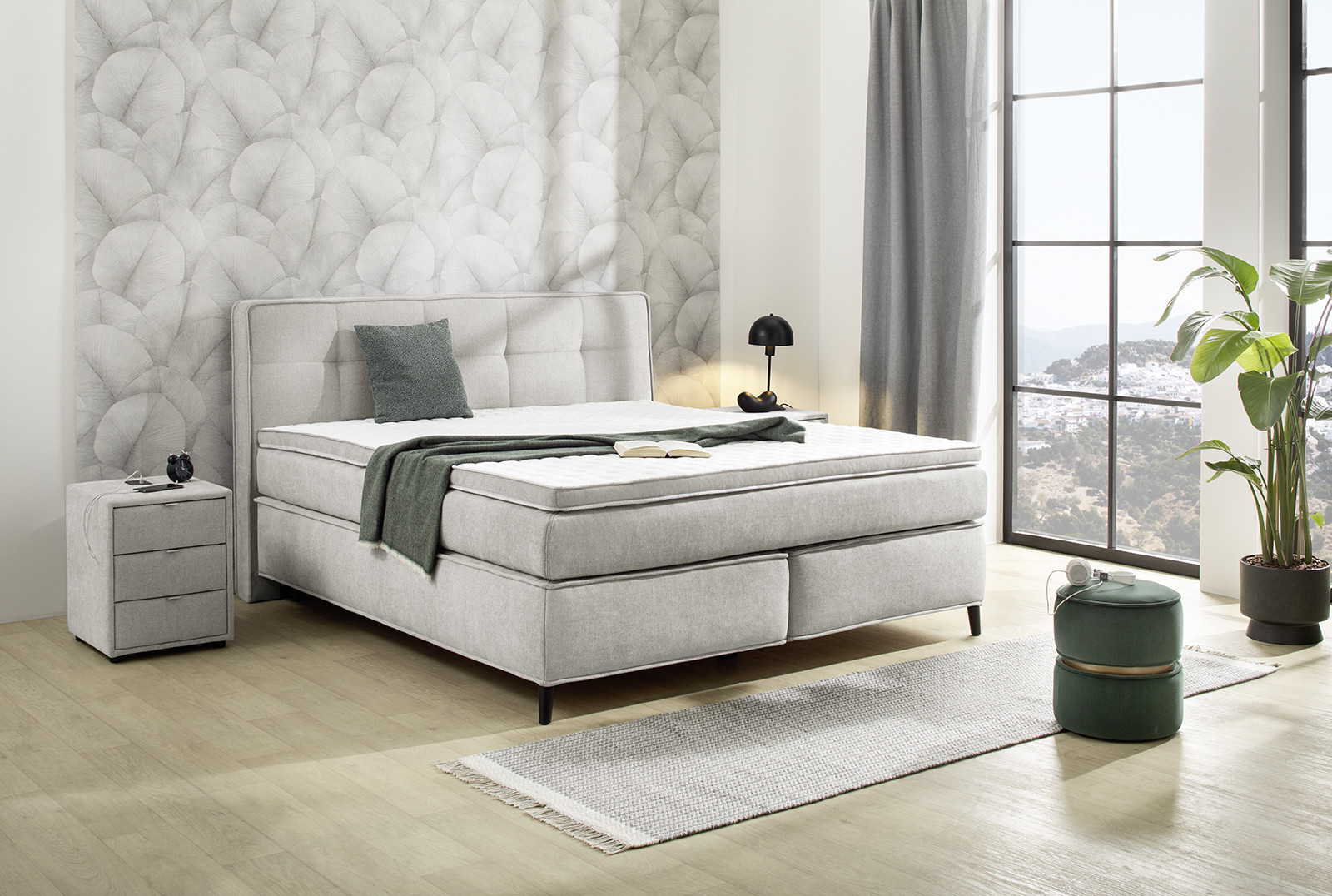 Boxspring Capello 160 KPL Greige