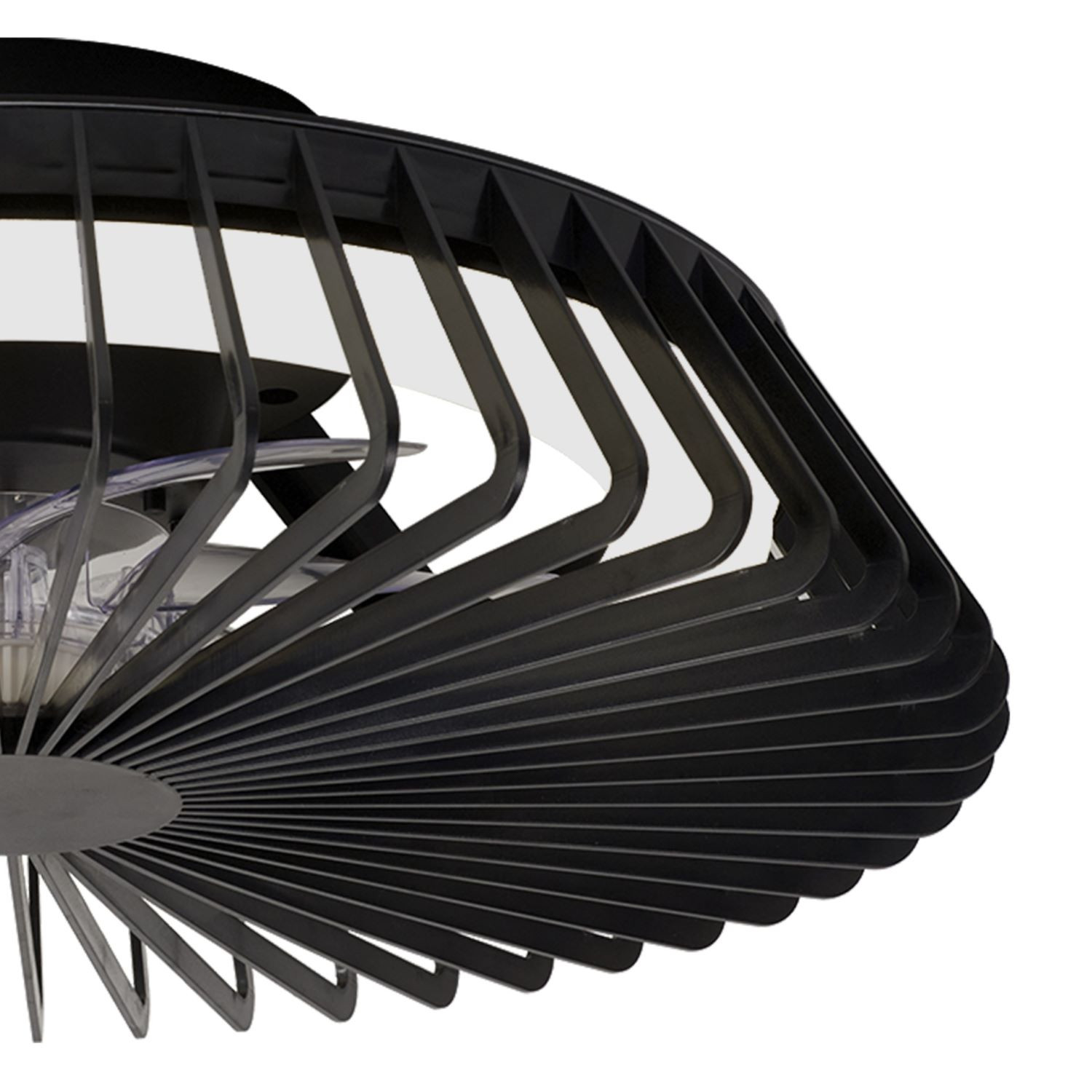 Plafondventilator 70w 4900lm CCT RemCon zwart