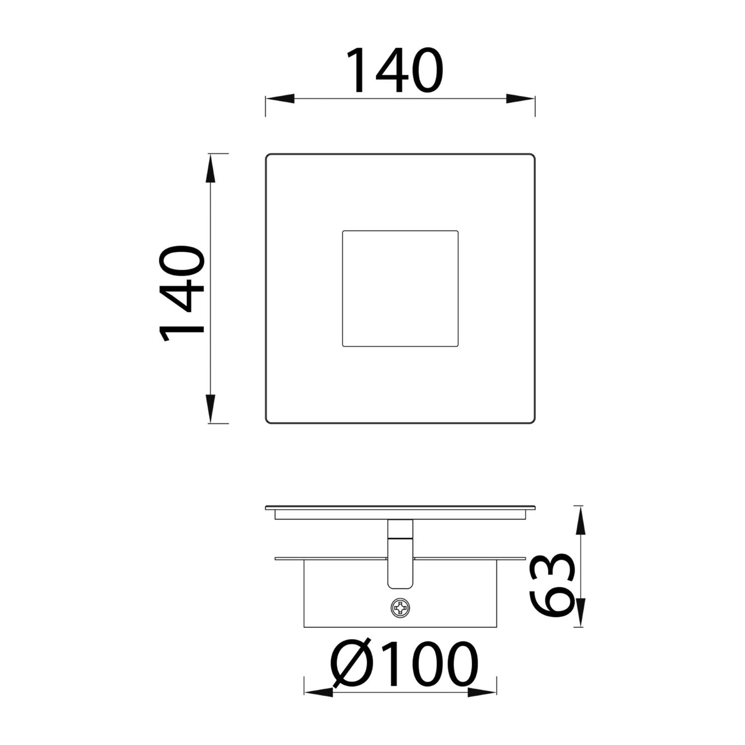 Wandlicht 12w 840lm 3000k Zwart Goud
