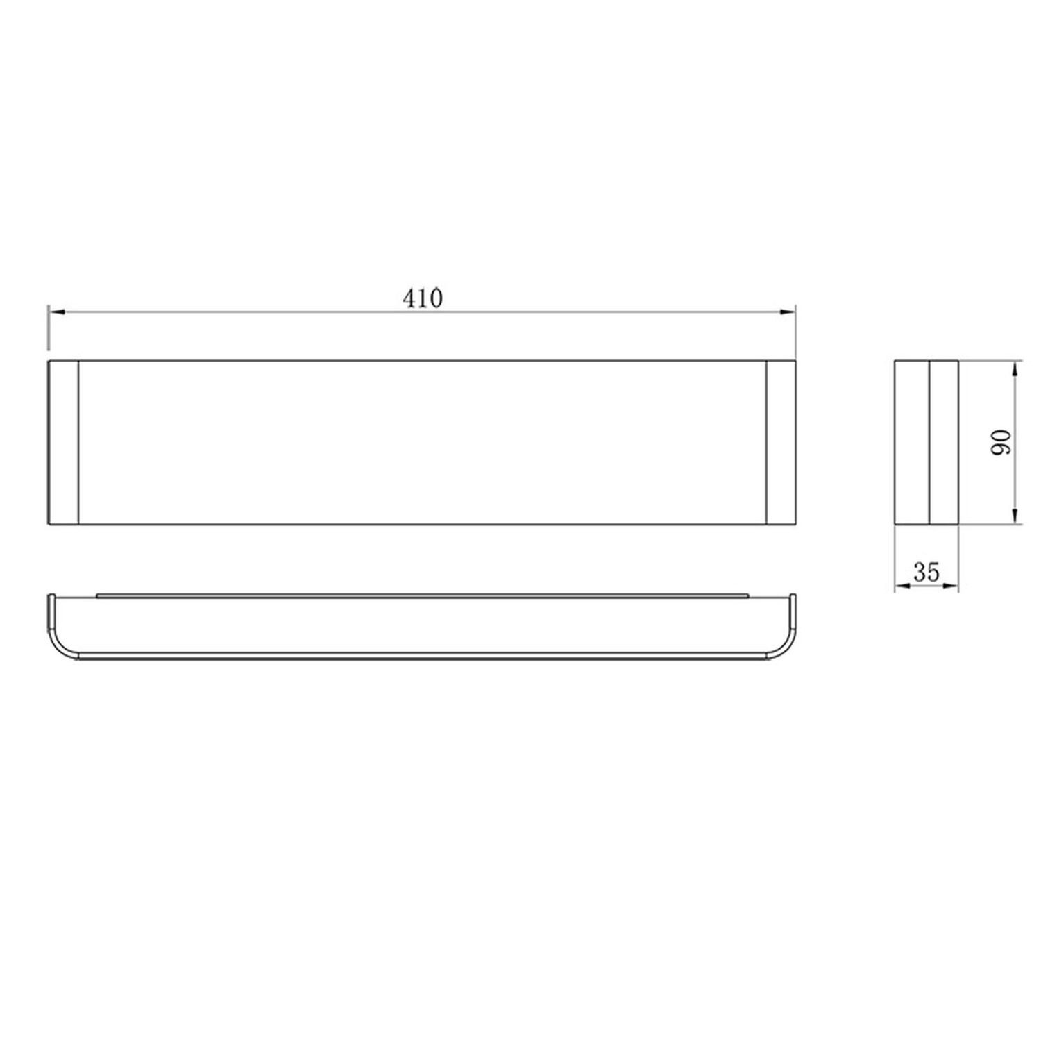 Wandlamp 14w 1100lm 2700k zwart