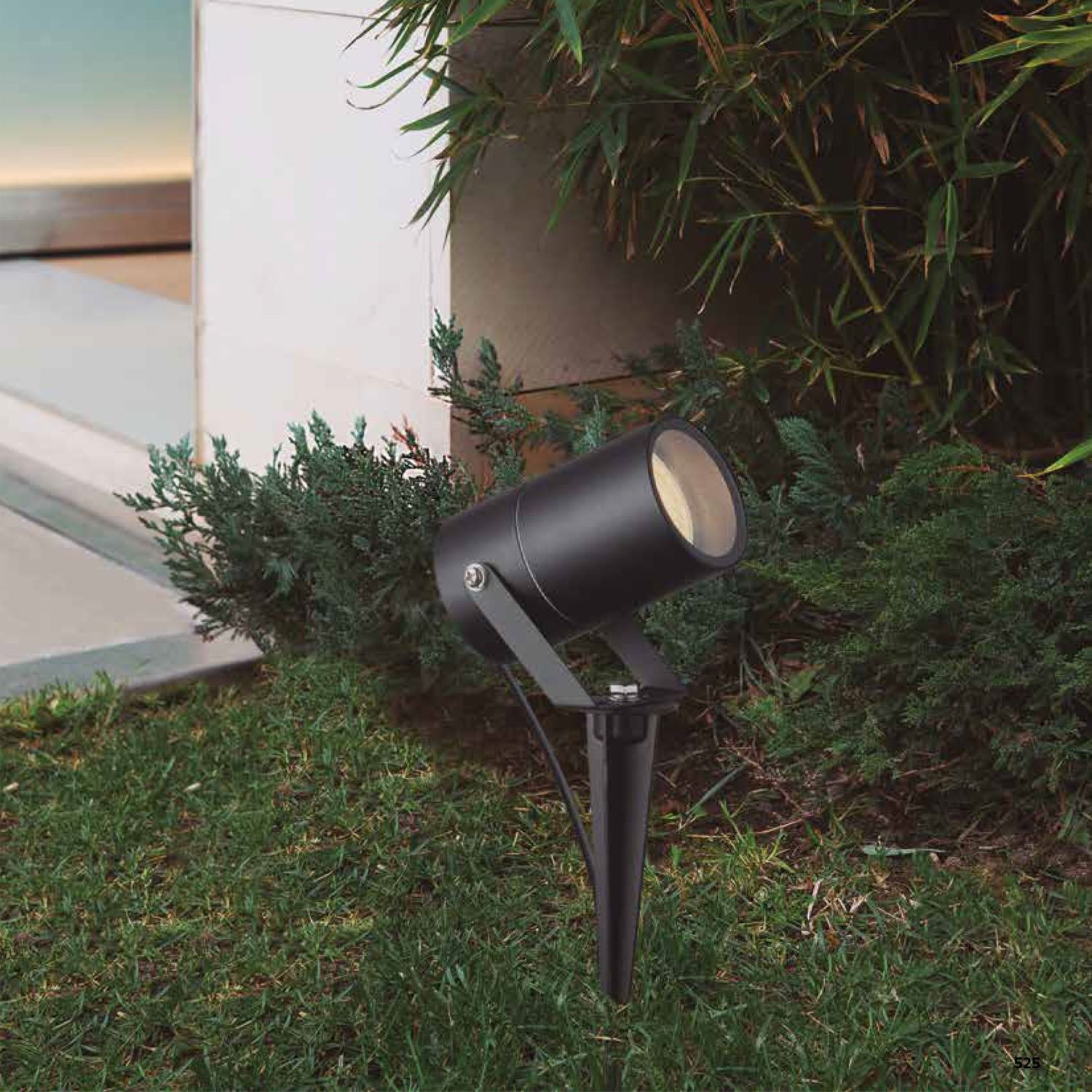 Tuinspot GU10 IP65 Zwart (wand of spies)