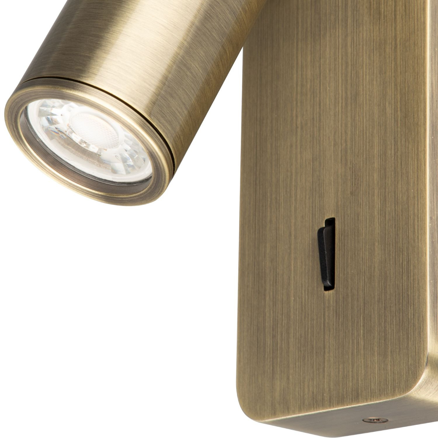 Spot miniGU10 Brons + schakelaar