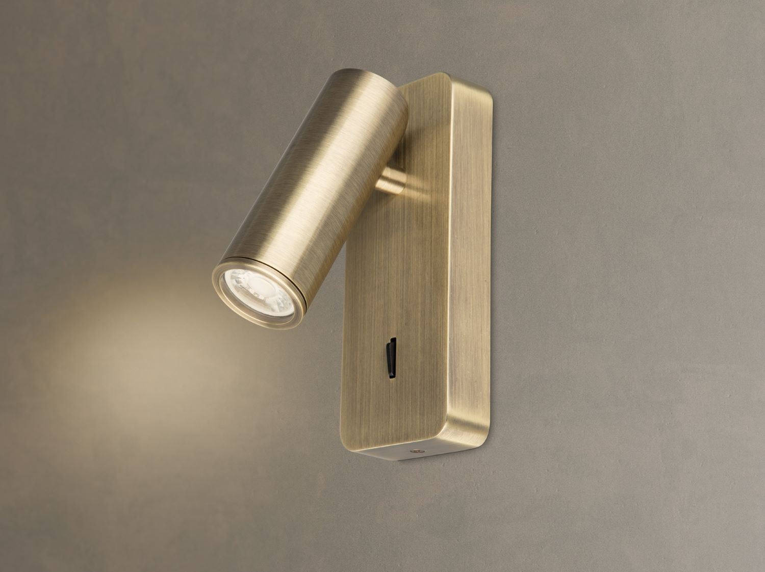 Spot miniGU10 Brons + schakelaar