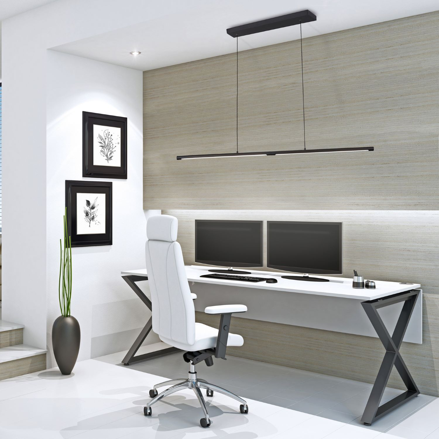 Hanglamp 21w 1475lm 3000k zwart