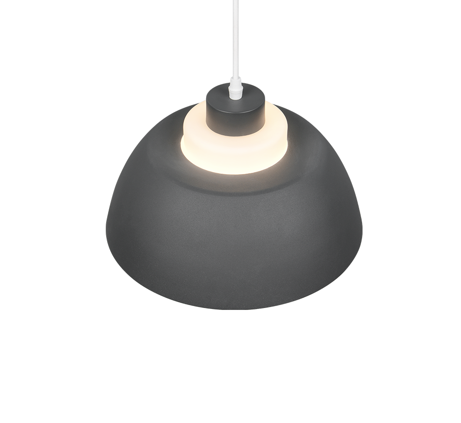 R36501942 TILOS Pendel E27 antraciet + glas