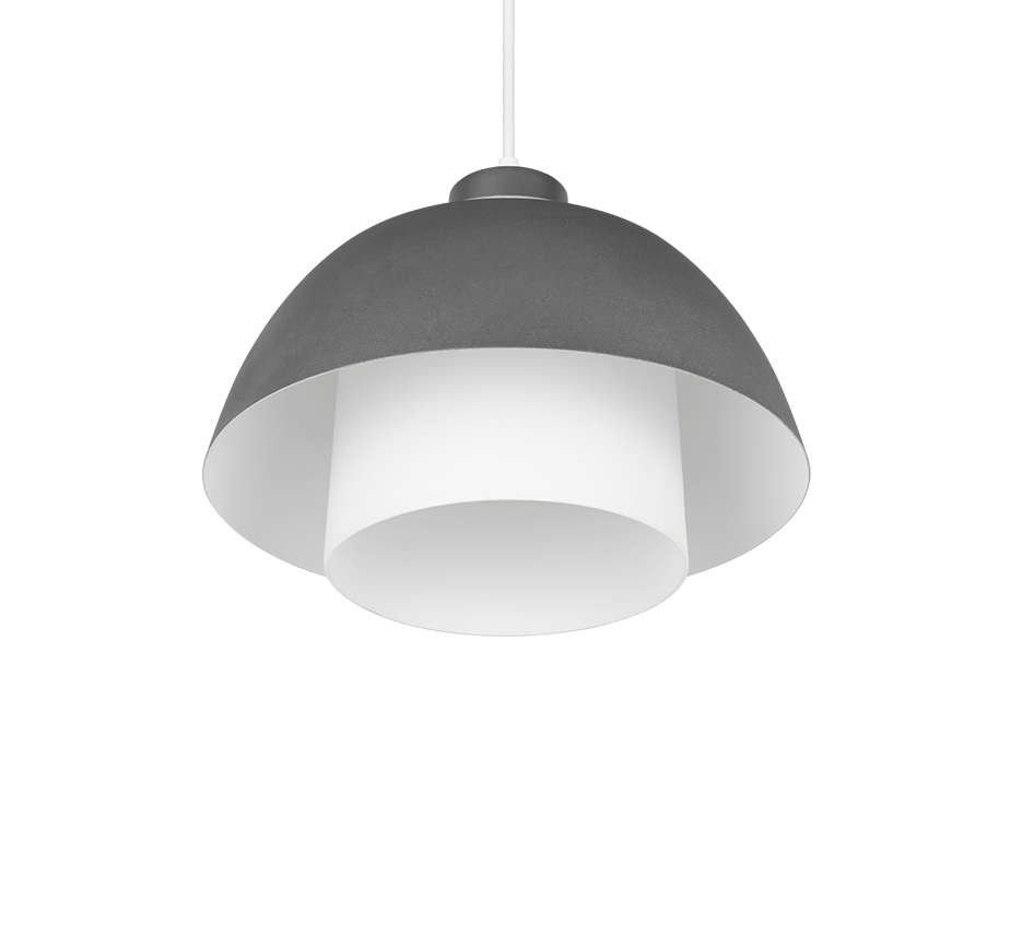 R36501942 TILOS Pendel E27 antraciet + glas