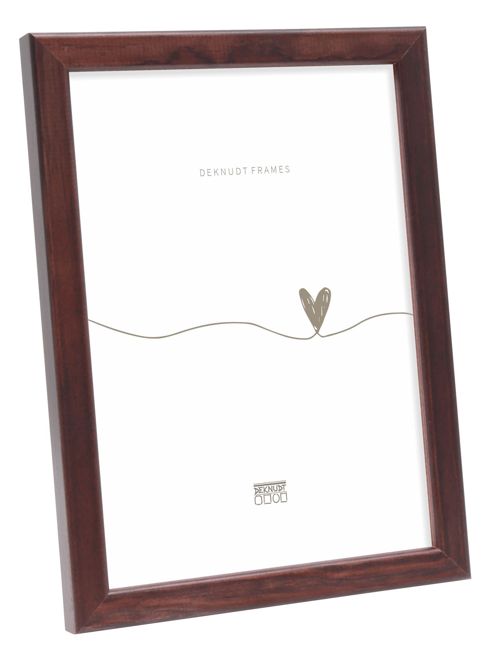 Bruine fotokader in hout 13x18