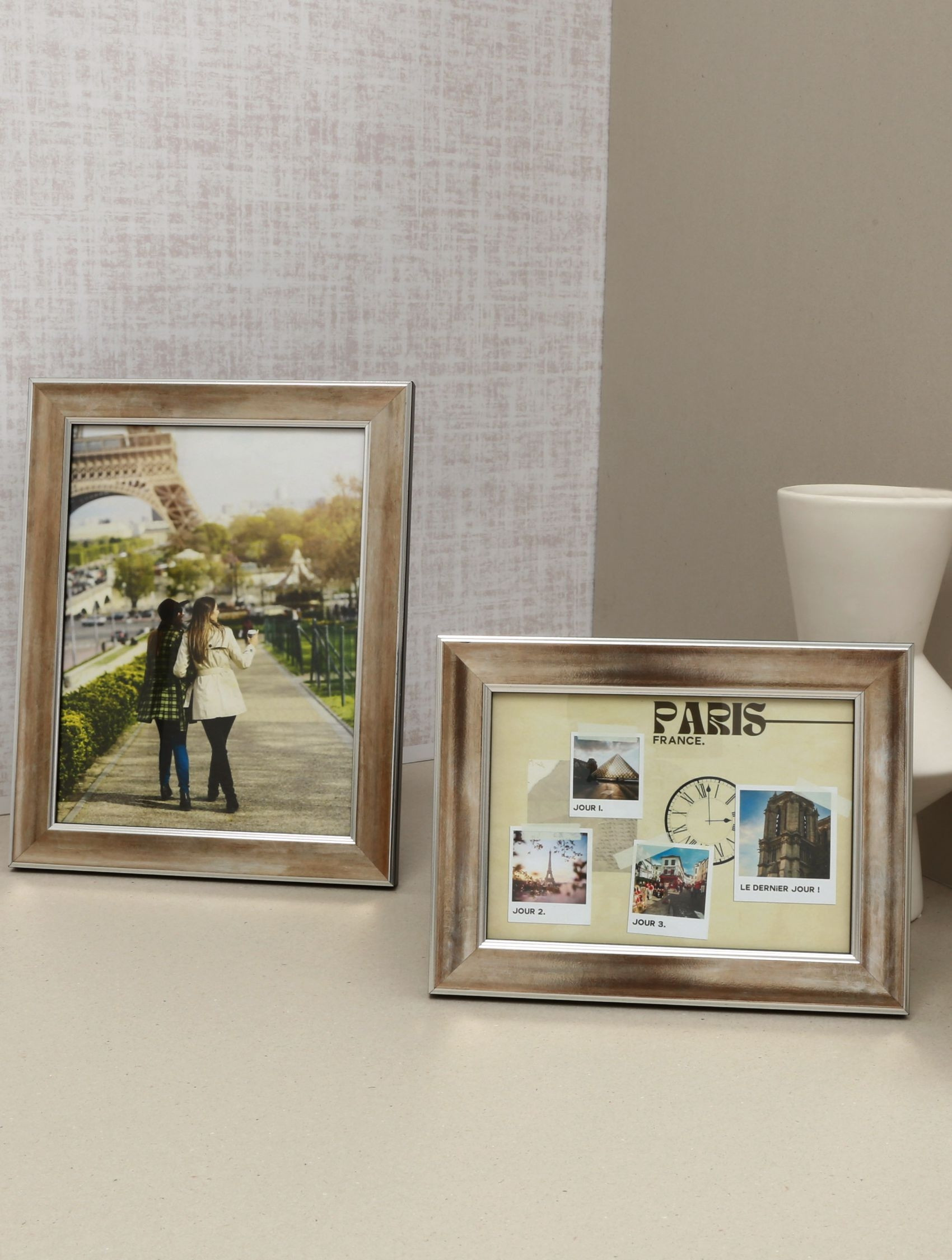 Houten fotokader in bronskleur 13X18 cm