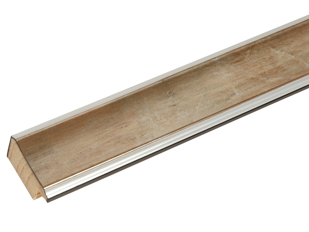 Houten fotokader in bronskleur 10X15 cm