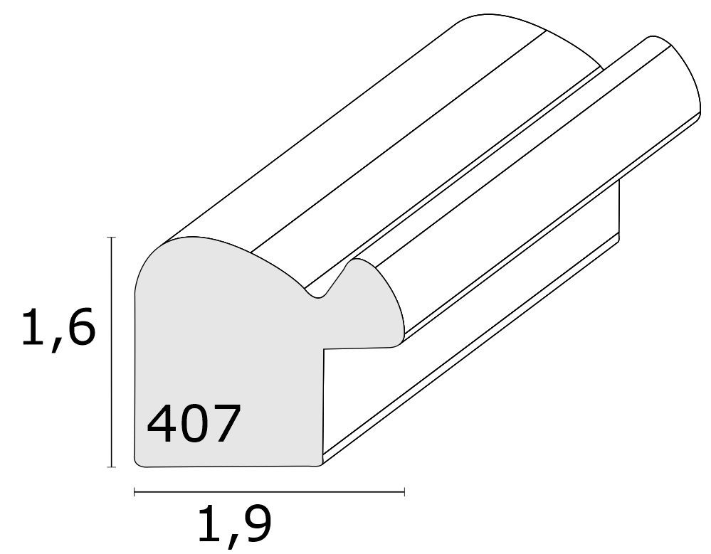 Klassieke bruine fotolijst in hout 20X30