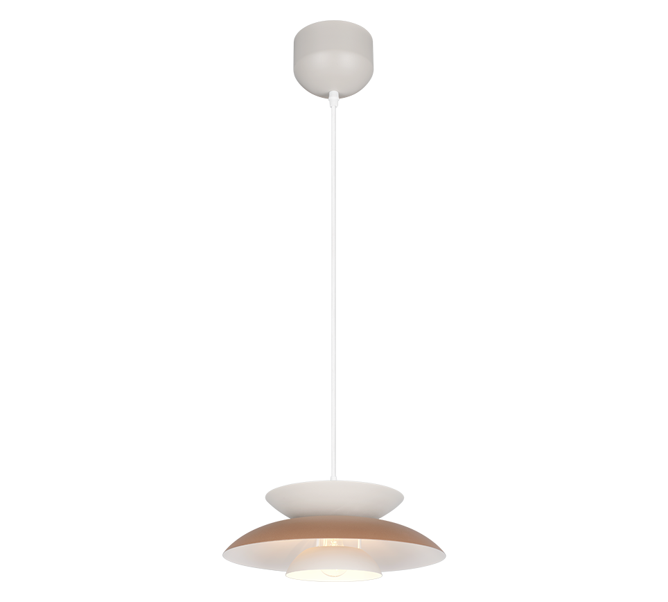 R36841965 AMARILA Pendel E27 koffie+greige