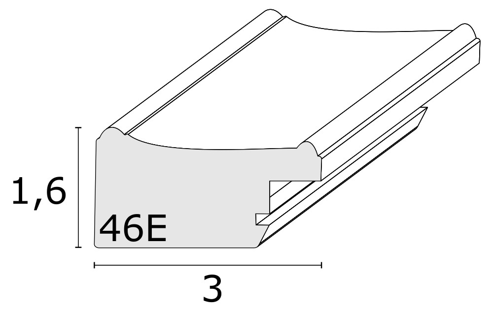 Houten fotokader in goudkleur 20x30 cm