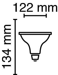 PAR38 Led Reflector 13,5w 1035lm 30° 2700K E27