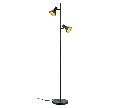 R40162002 NINA Spot Vloerlamp 2xE14 zwart goud