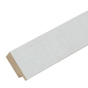 Fotokader wit, ruw hout