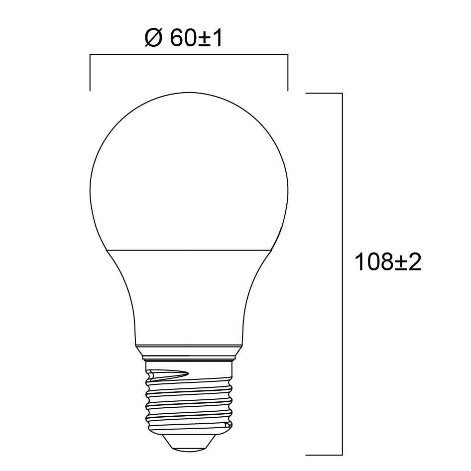 0029576 ToLEDo Standaard 4,9w 470lm 827 E27 Mat