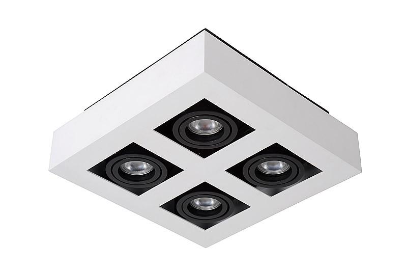 09119/21/31 XIRAX Spot 4xGU10 5w wit zwart