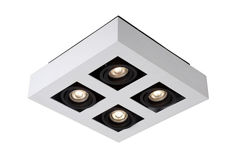 09119/21/31 XIRAX Spot 4xGU10 5w wit zwart