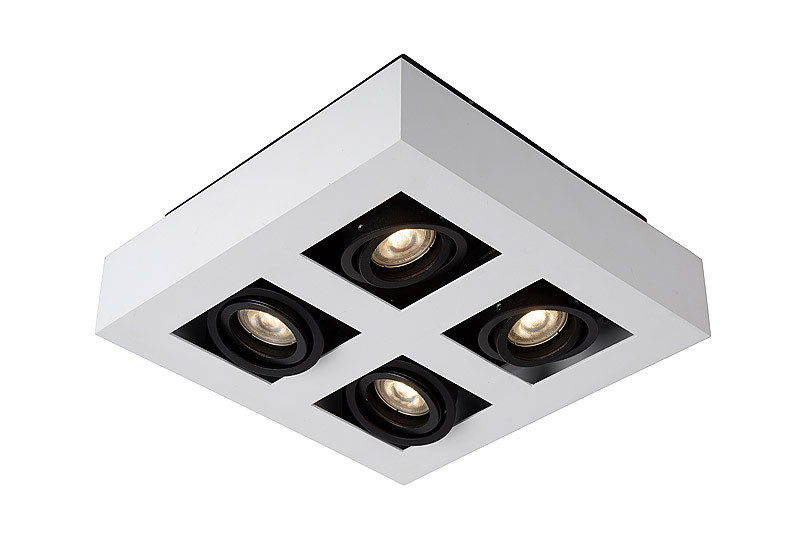 09119/21/31 XIRAX Spot 4xGU10 5w wit zwart