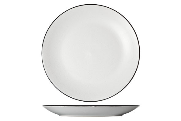 Plat bord Speckle wit D27CM