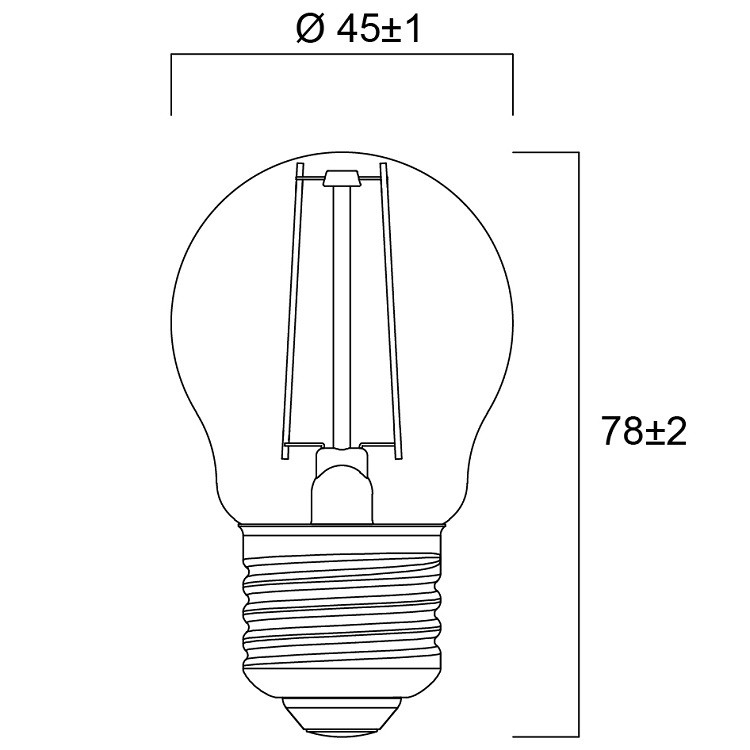 0029500 ToLEDo Kogel 2,5w 250lm 827 E27 Helder